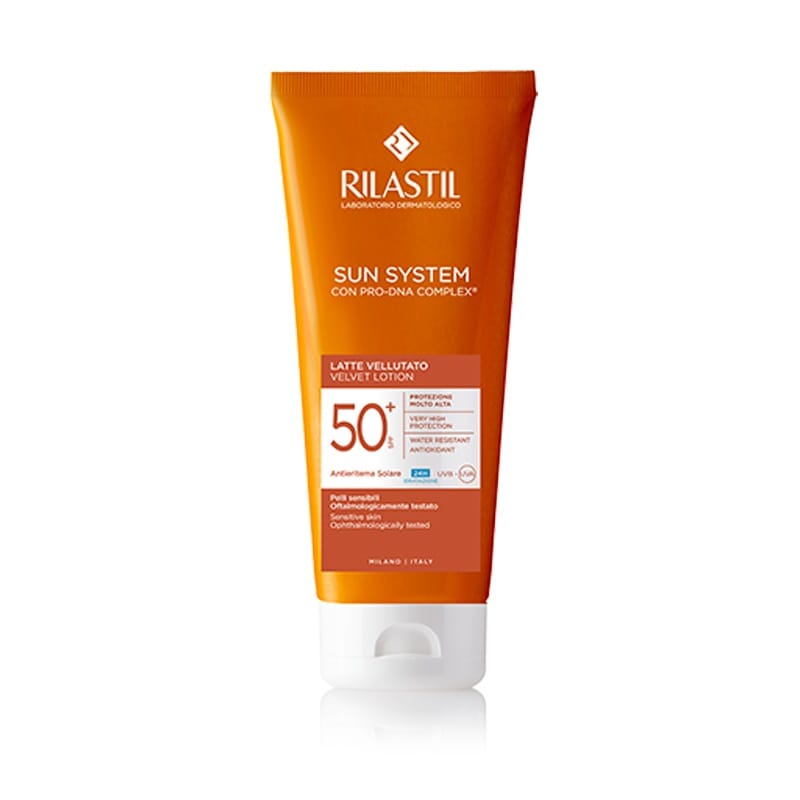 Бархатистый лосьон тела для чувствительной кожи Sun System Velvet Lotion SP F50+, 200 мл