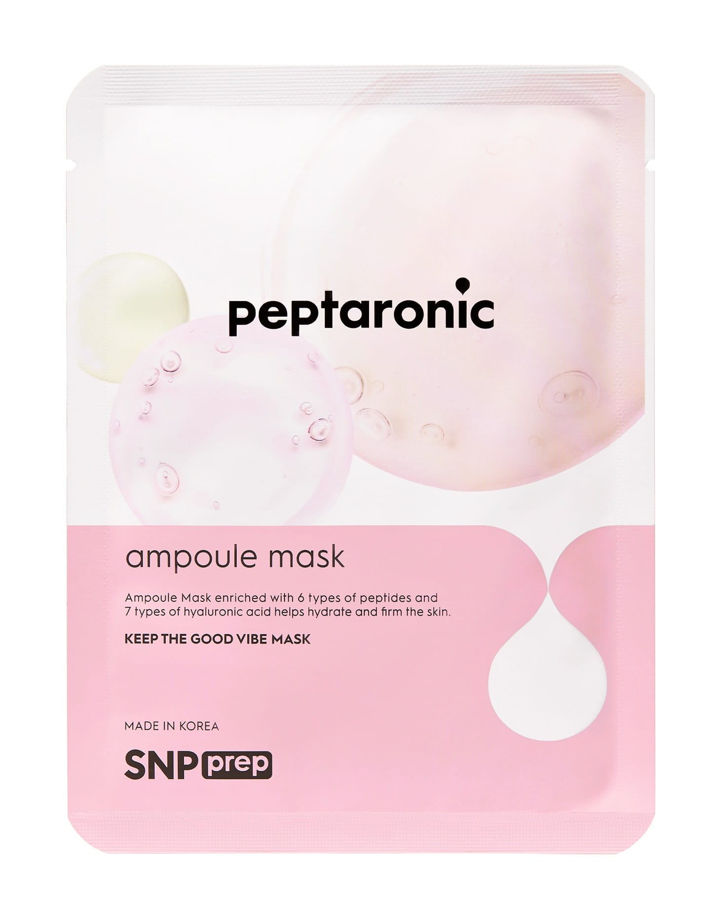 Prep Peptaronic Ampoule Mask Маска тканевая для лица с пептидами увлажняющая укрепляющая, 25 мл