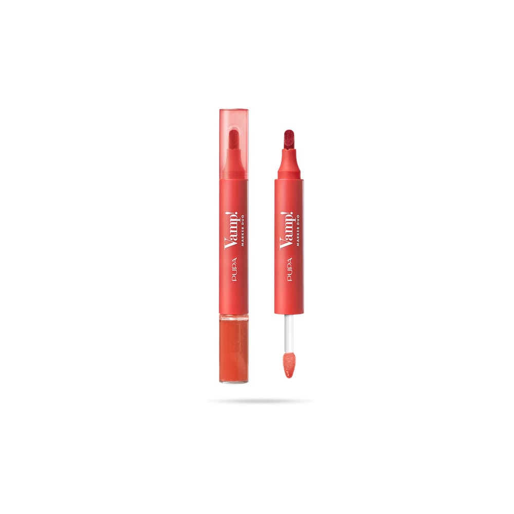 Двухстороннее средство для макияжа губ Vamp! Marker Duo: Маркер для губ Lip Marker и Блеск для губ Lip Gloss, 1,4 мл + 2,6 мл