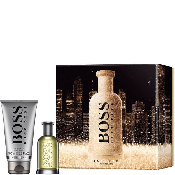 Набор парфюмерно-косметический BOSS HUGO BOSS BOTTLED (Туалетная вода для мужчин 50мл + Мужской гель для душа 100мл)