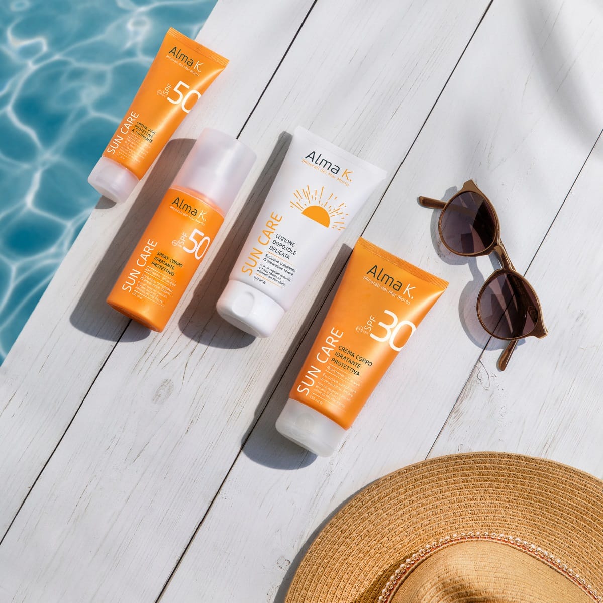 Увлажняющий солнцезащитный водорезистентный спрей для тела SPF 50 с натуральными растительными маслами, экстрактами и минералами мёртвого моря Sun Care / Protective Moisturizing Body Spray SPF 50, 150 мл - фото 3