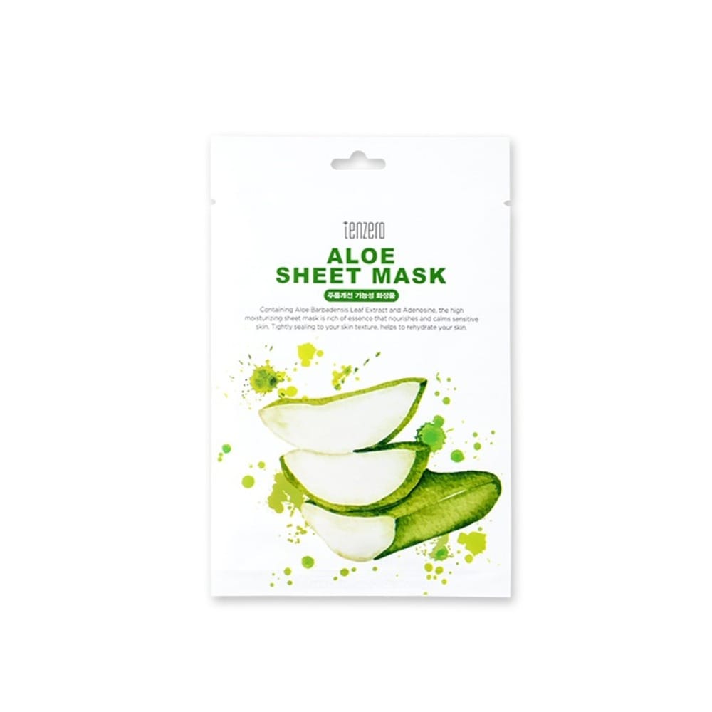 Увлажняющая, питательная, успокаивающая тканевая маска для лица Tenzero Aloe  Sheet Mask, 25 мл