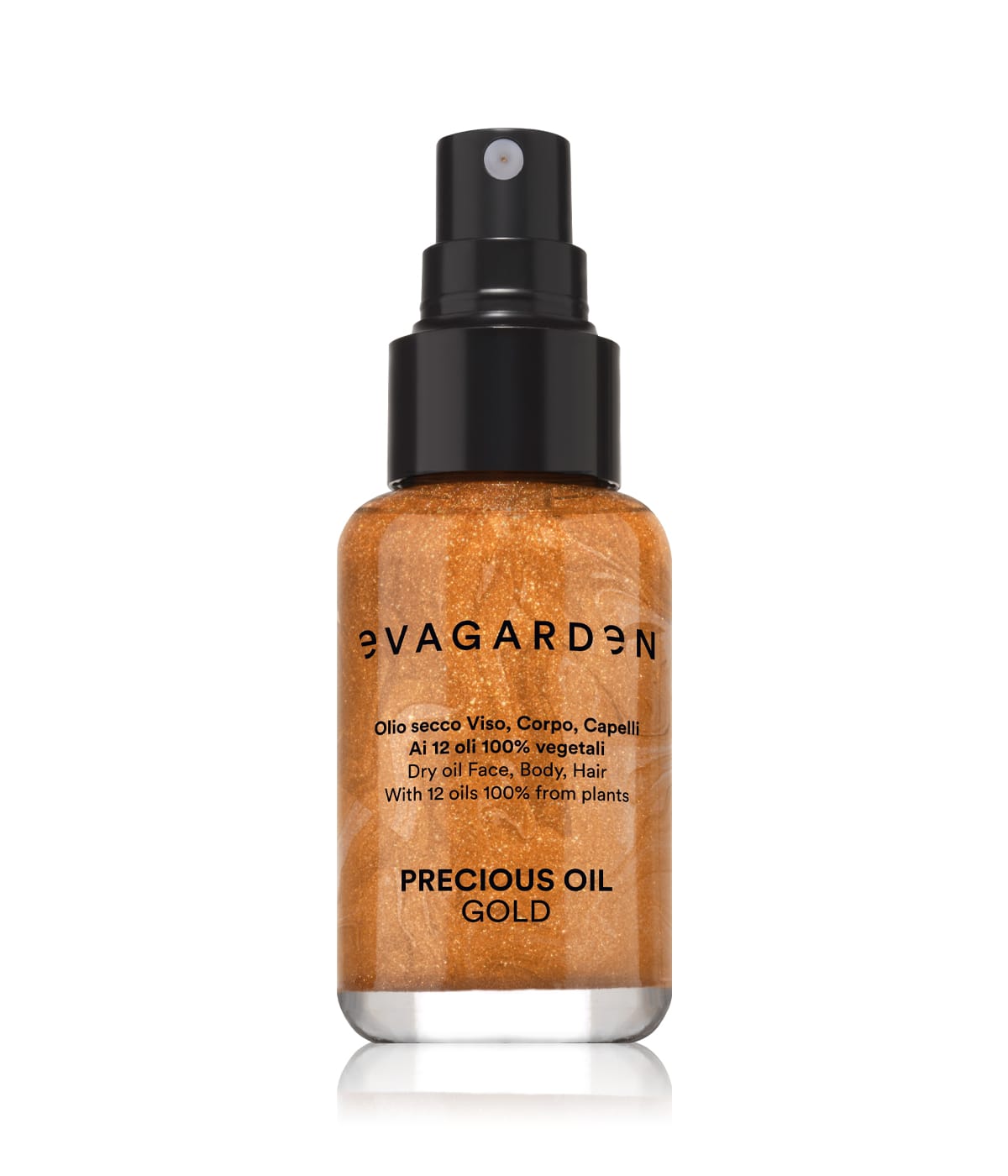 Сухое масло с блестками для лица, тела и волос Precious Oil Gold, 50 мл