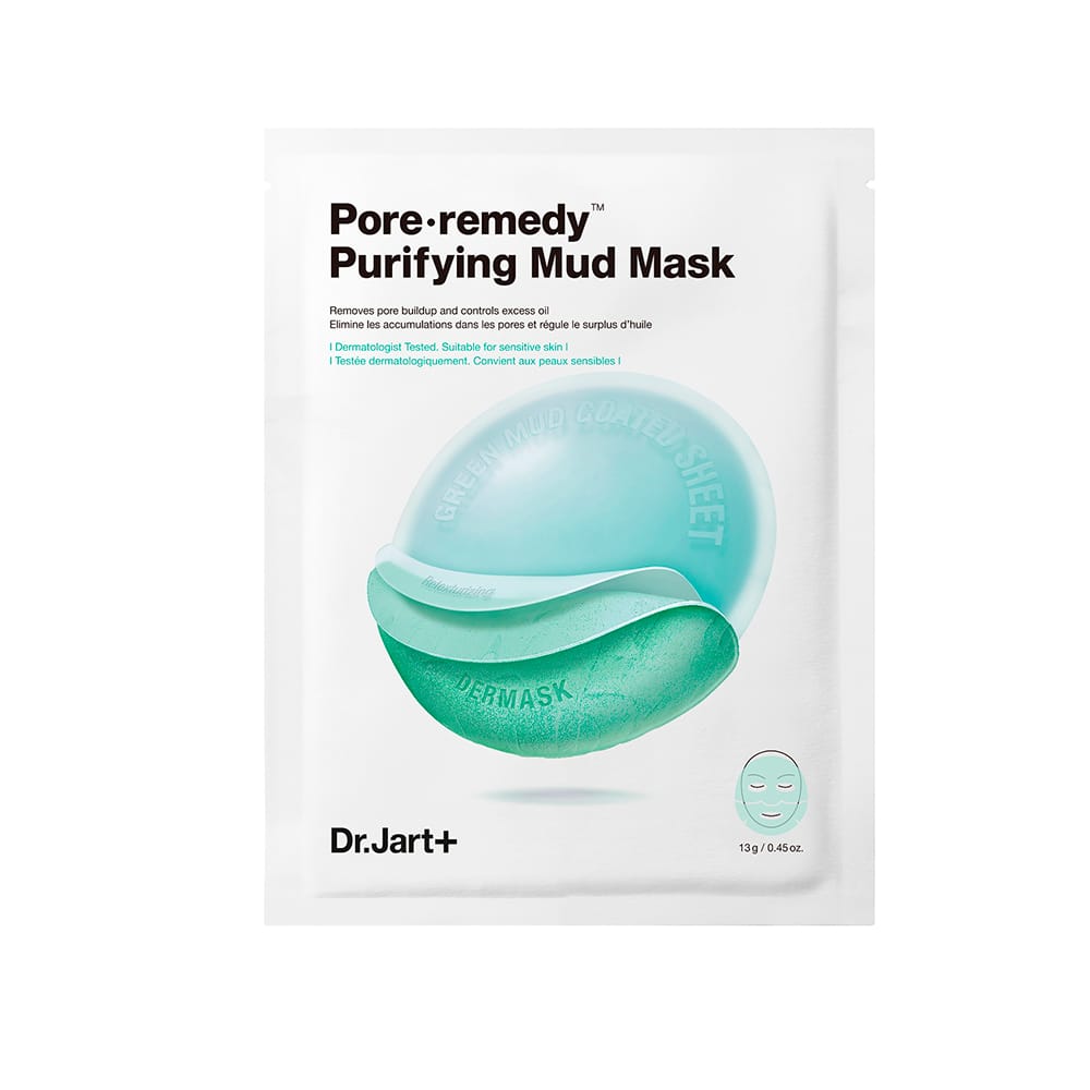 Обновляющая маска для лица с зеленой глиной Dr.Jart+ Dermask Pore remedy Purifying Mud Mask 13 г