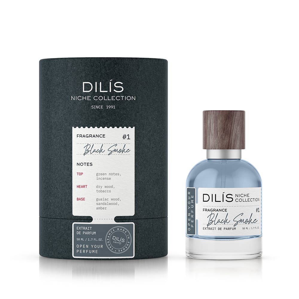 Духи группы «Экстра» для мужчин серии «DILIS Niche Collection» «Black Smoke», 50 мл