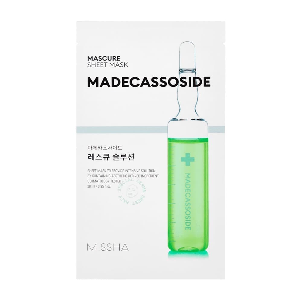 Missha Восстанавливающая маска для лица Mascure Rescue Solution Sheet Mask (Madecassoside), 28 мл