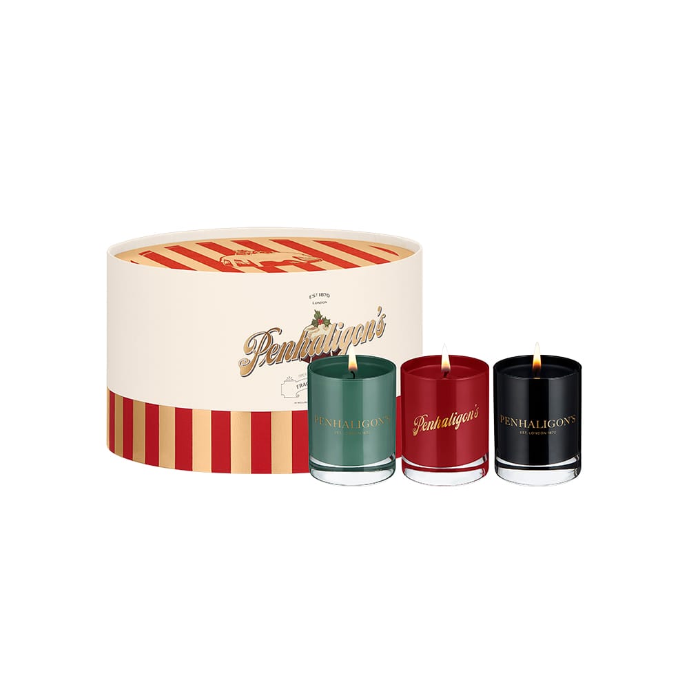 Набор свечей ароматических (FESTIVE FOLLY, 65 г+ COMOROS PEARL, 65 г + MADURO LEAF, 65 г)