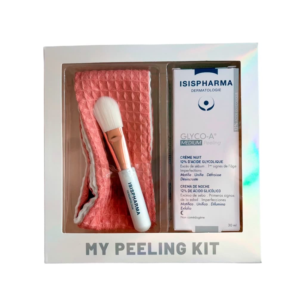 Набор (Ночной крем-пилинг Glyc0-A Medium Peeling, 30 мл+Кисть+Повязка)