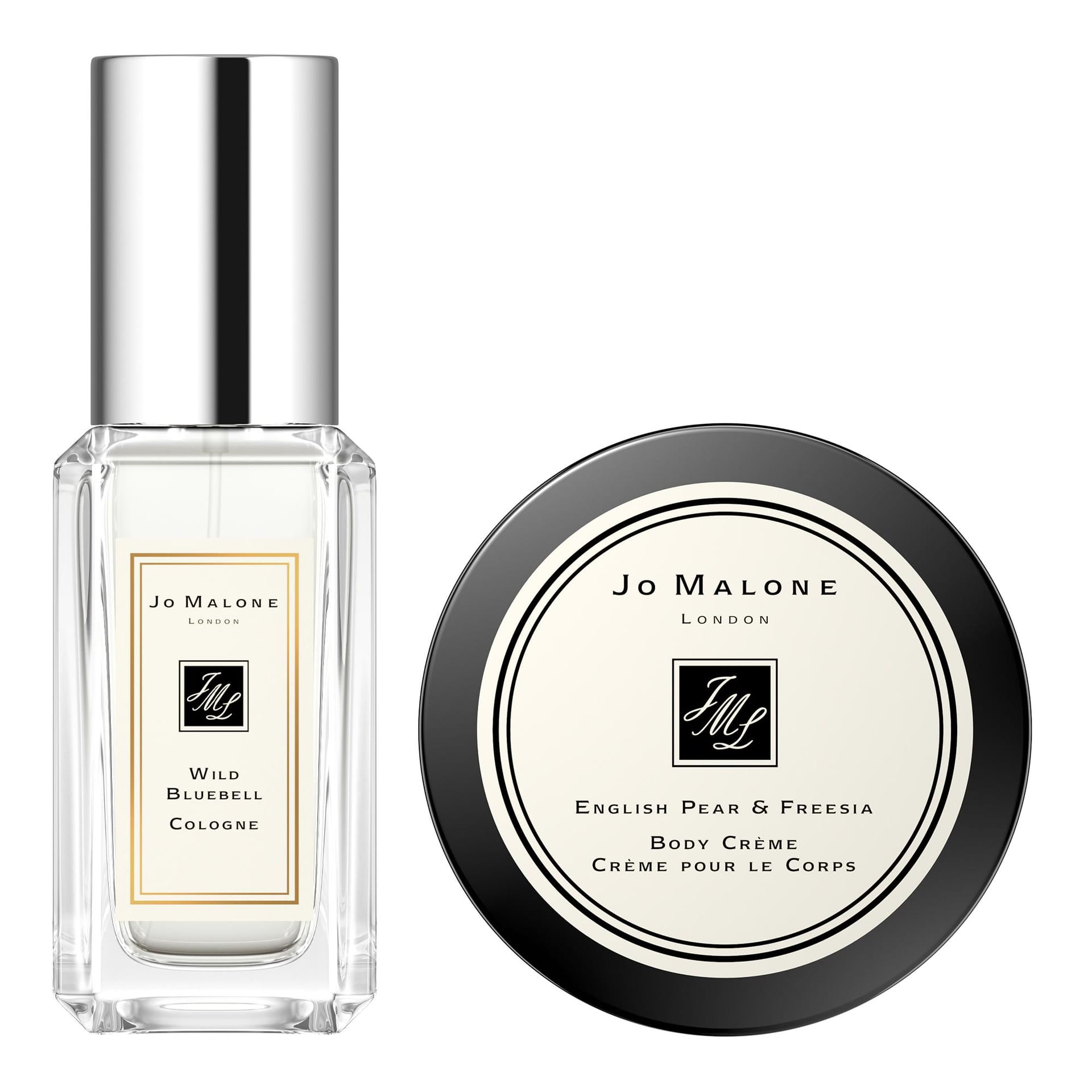Набор парфюмерно-косметический (Одеколон Jo Malone  Wild Bluebell Cologne, 9 мл, Крем для тела Jo Malone English Pear & Freesia Body Crème, 15 мл) - фото 2