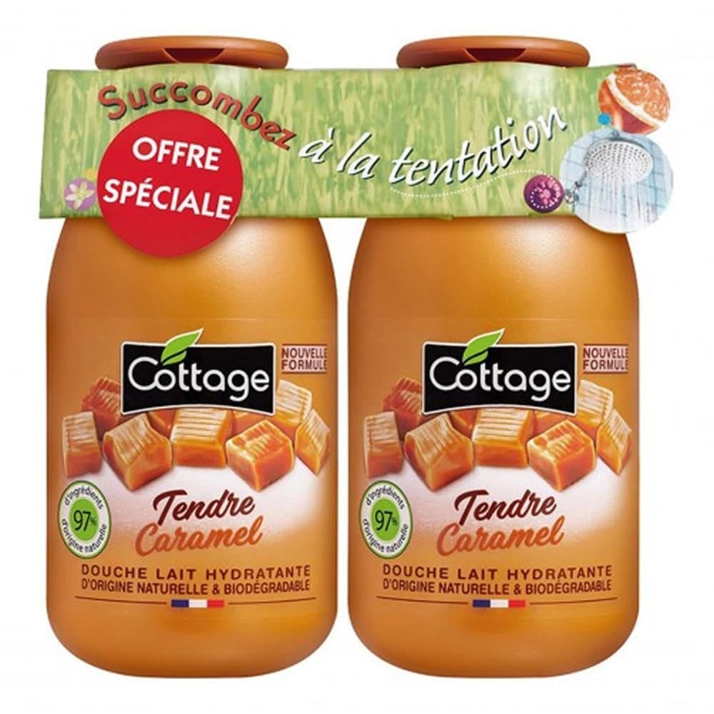 Набор косметический (Увлажняющее молочко для душа Sweet Caramel/Moisturizing Shower Milk 250 мл х 2 шт)