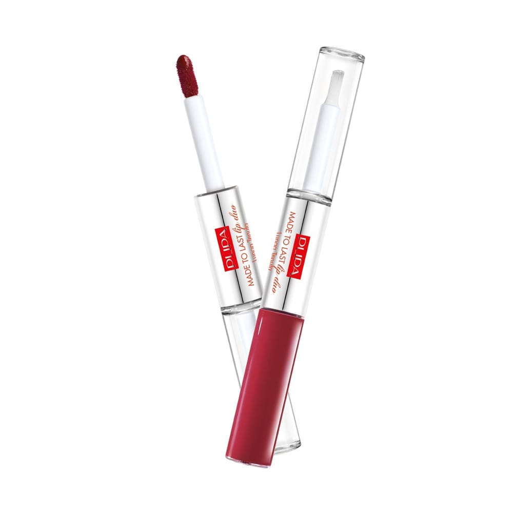 2-шаговое средство Made To Last lip duo: жидкая губная помада цвет (шаг 1) Liquid Lip Colour (step 1), блеск-верхнее покрытие (шаг 2) Gloss ∙ Topcoat (step 2)