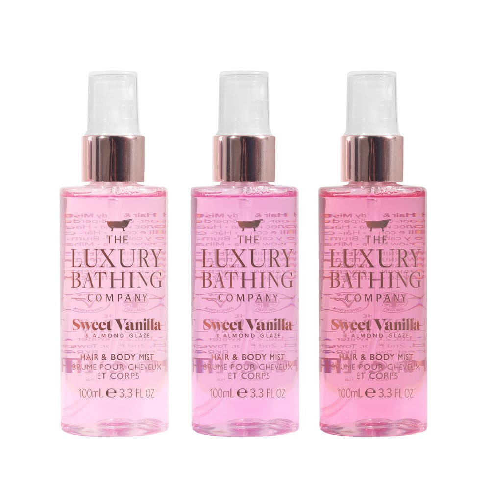Набор Sweet Vanilla & Almond Glaze (Cпрей для тела и волос Hair & Body Mist Light Pink, 100 мл+Cпрей для тела и волос Hair & Body Mist Mid Pink, 100 мл+Cпрей для тела и волос Hair & Body Mist Bright Pink, 100 мл) - фото 3