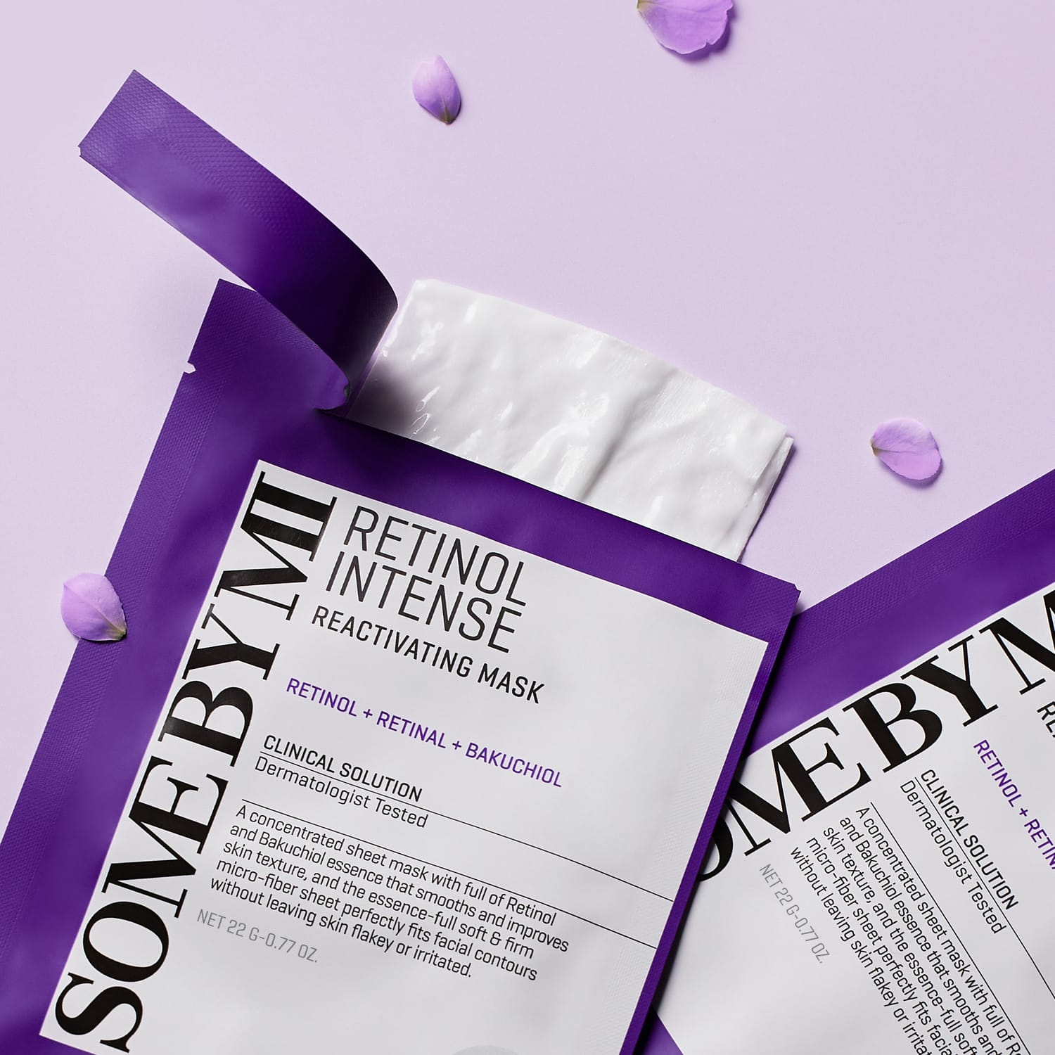 Разглаживающая, увлажняющая антивозрастная тканевая маска для лица Retinol Intense Reactivating Mask, 22 г - фото 3