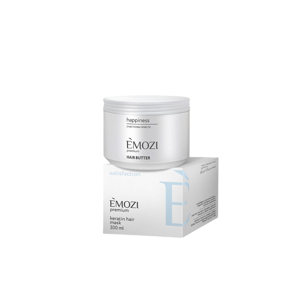 Маска для волос с кератином Emozi Premium "Satisfaction" Keratin Hair Mask, 300 мл - фото 2