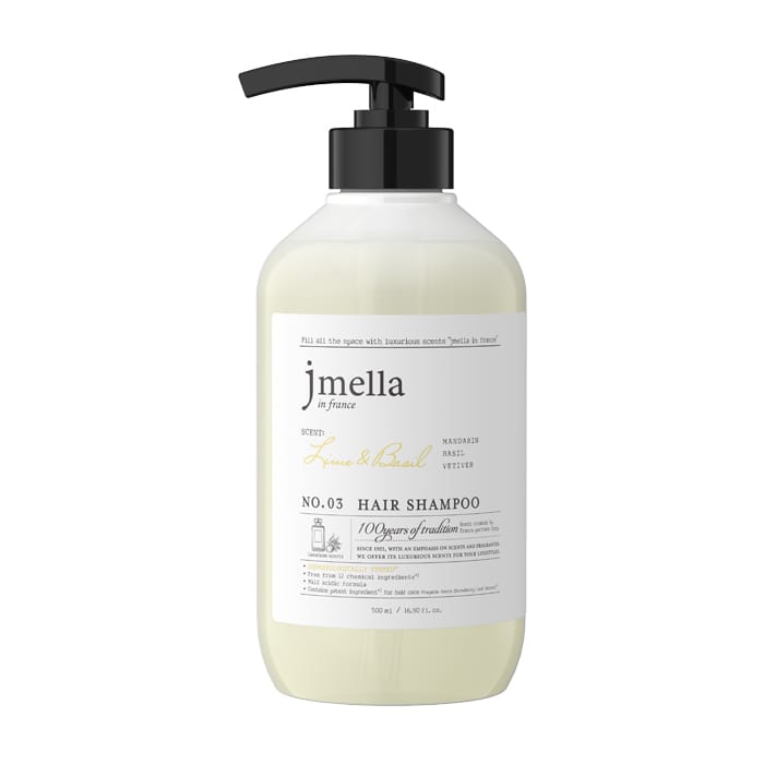 Шампунь Jmella in france Lime & Basil Hair Shampoo, 500 мл