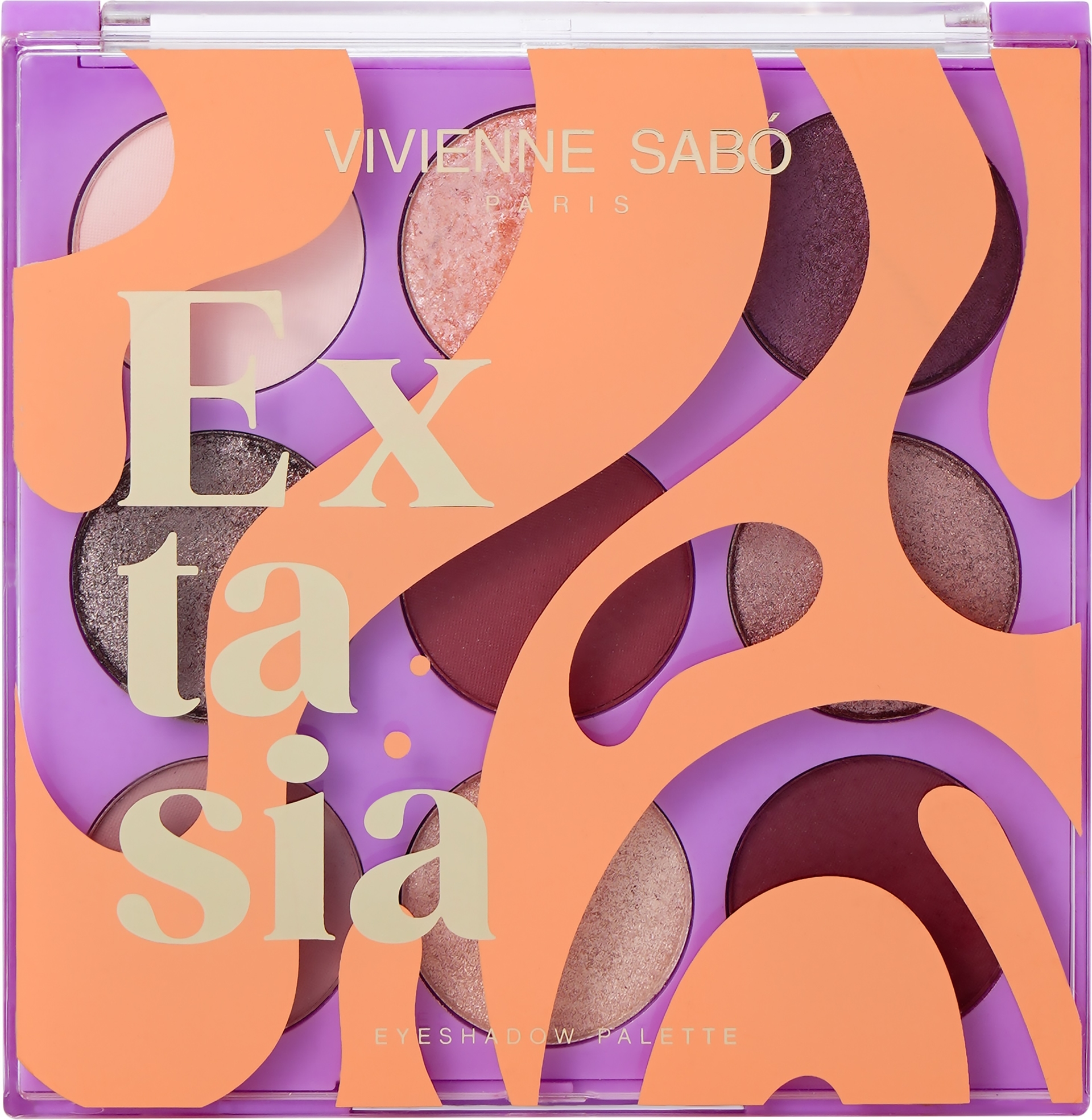 Палетка теней Extasia, тон 01 (9 тонов), 13,5 гр