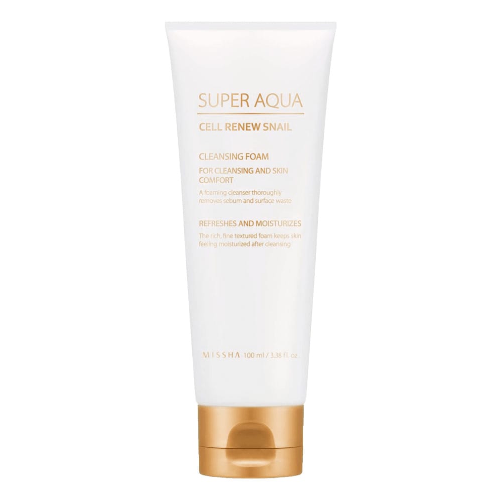 Регенерирующая пенка для умывания Missha Super Aqua Cell Renew Snail Cleansing Foam, 100 мл