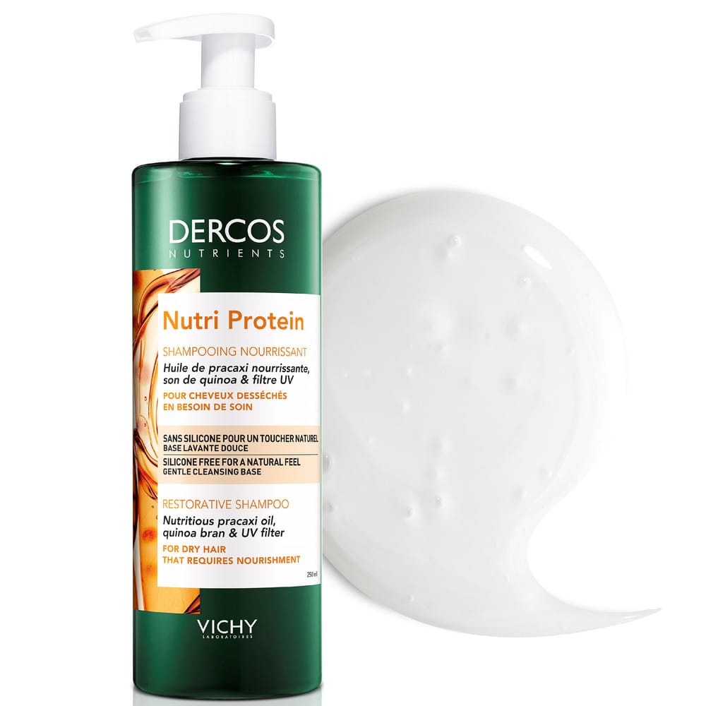 Восстанавливающий шампунь Dercos Nutrients Nutri Protein для секущихся и поврежденных волос, 250 мл - фото 2
