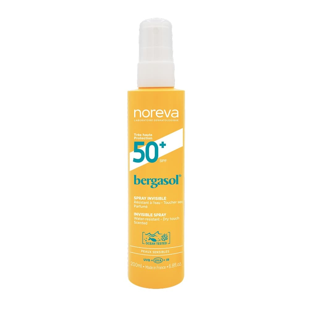 Noreva Бергасол Солнцезащитное молочко Spf 50+, 200 мл (спрей)