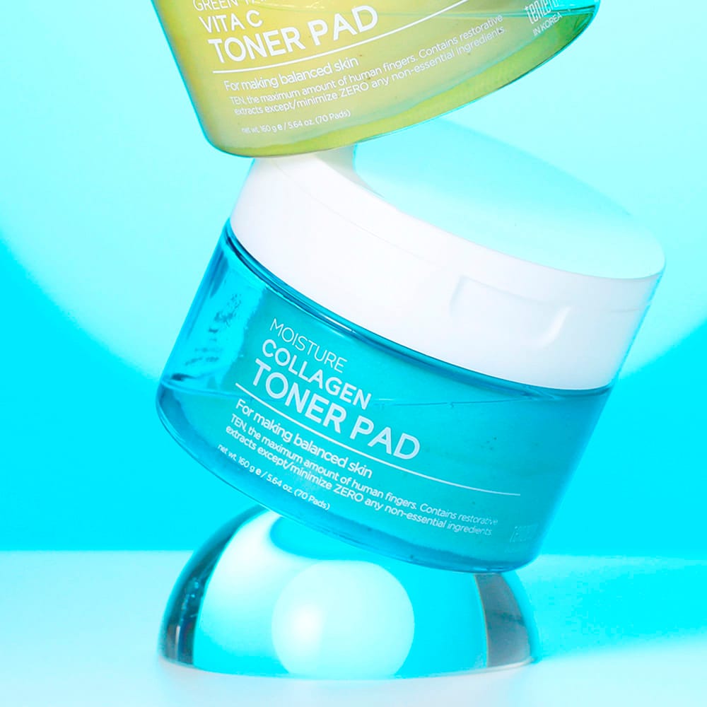 Тонер-пэды для увлажнения и упругости кожи лица Tenzero Moisture Collagen Toner Pad, 160 г, 70 шт - фото 5