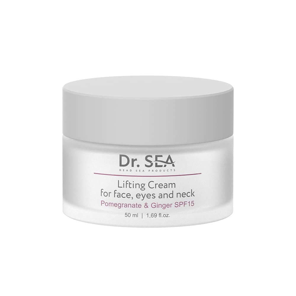 Dr.Sea Лифтинг крем для лица, глаз и шеи с экстрактами граната и имбиря SPF15, 50 мл - фото 2