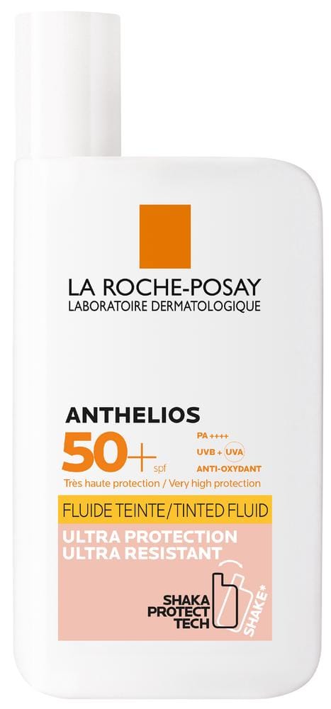 Флюид солнцезащитный тонирующий Anthelios для лица и кожи вокруг глаз SPF 50+, 50 мл