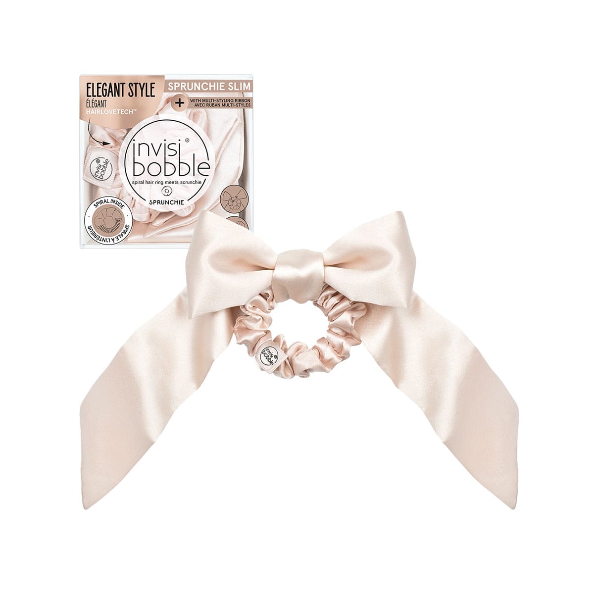 Резинка-браслет для волос Sprunchie Slim Ballerina Bow
