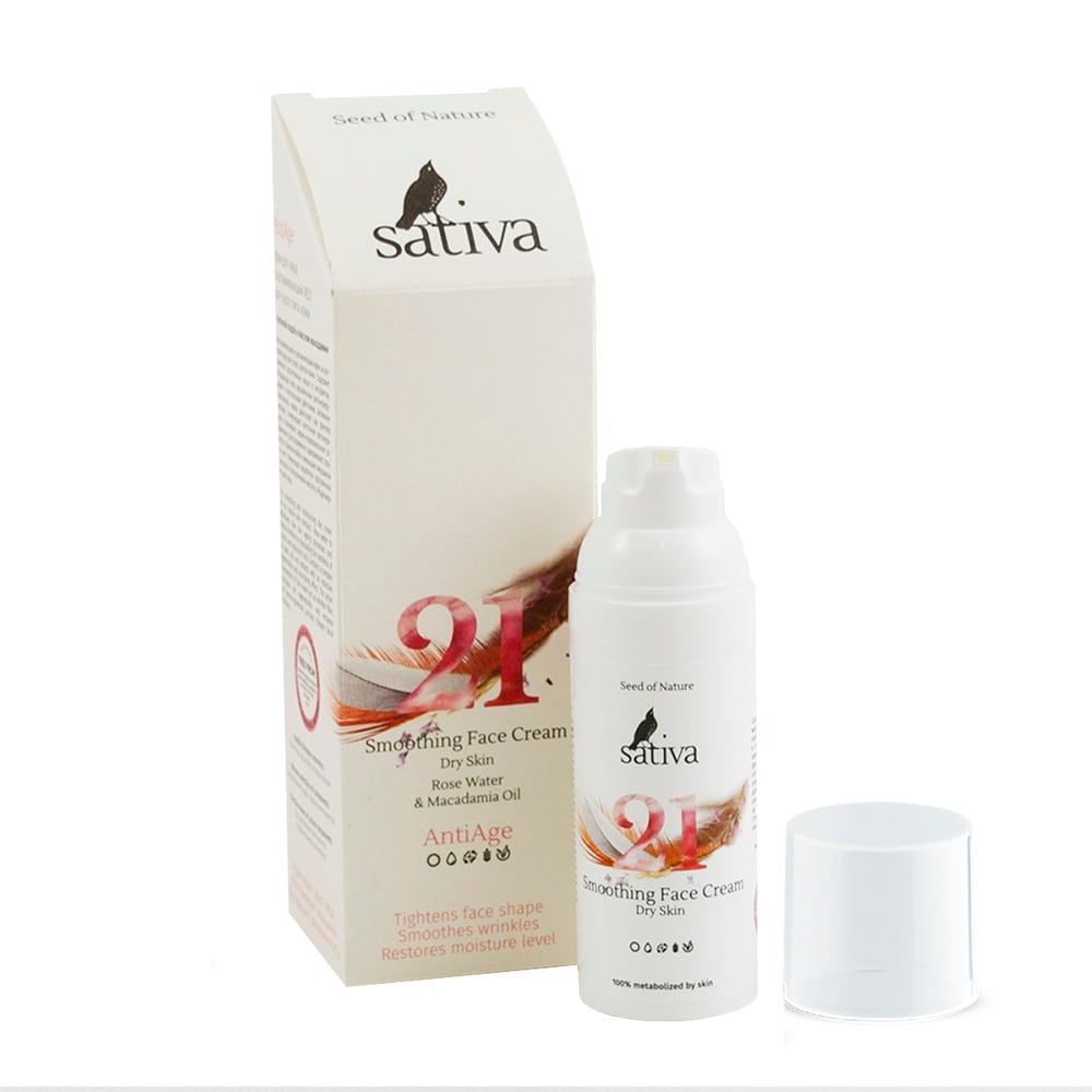 Крем для лица разглаживающий для сухого типа кожи Smooting Face Cream Anti-Age Dry Skin №21, 50 мл