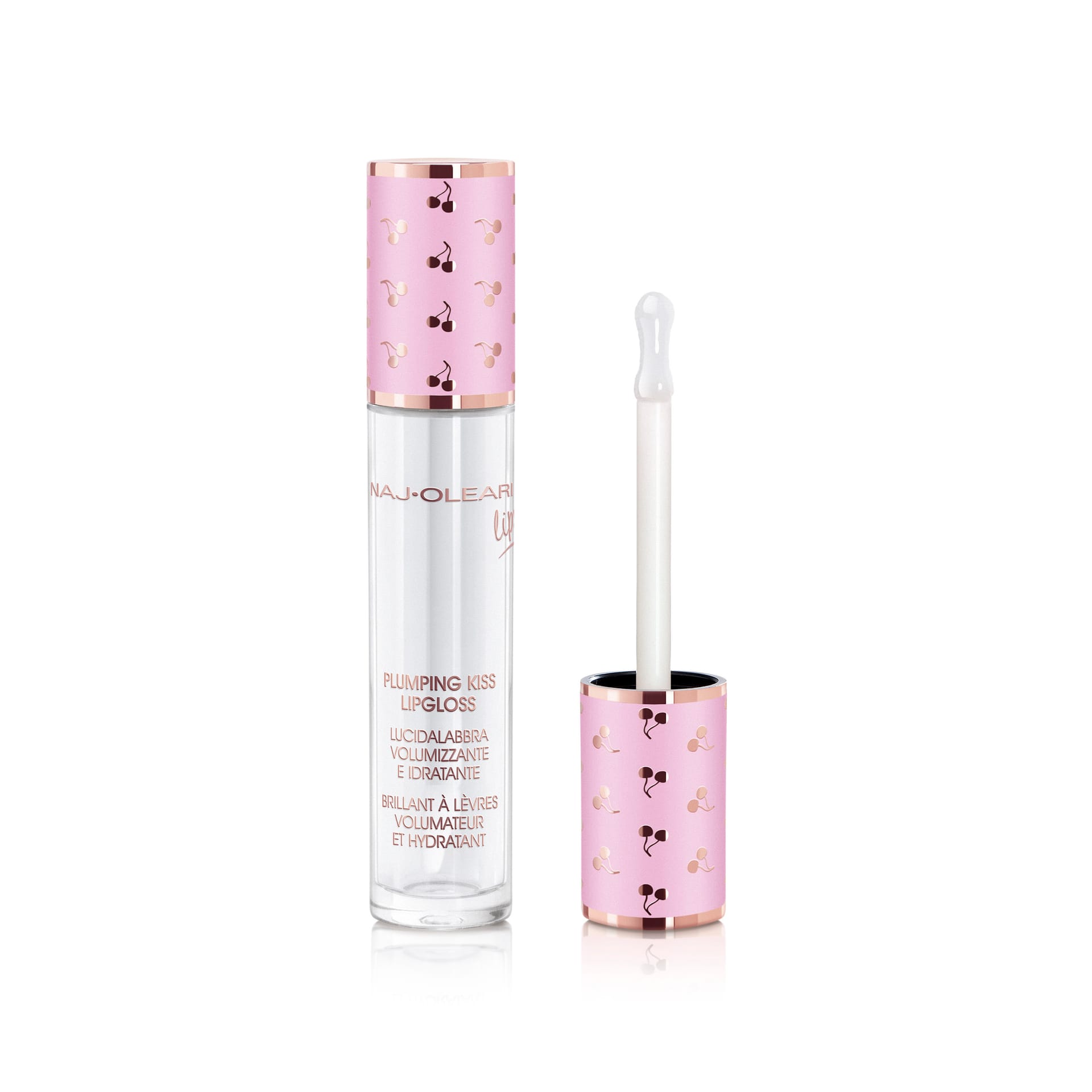 Увлажняющий блеск для губ, придающий объем NAJ-OLEARI PLUMPING KISS LIPGLOSS