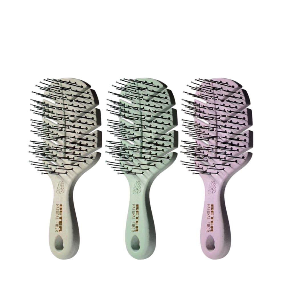 Расческа для распутывания и укладки волос Mini Hairbrush Natural Fiber