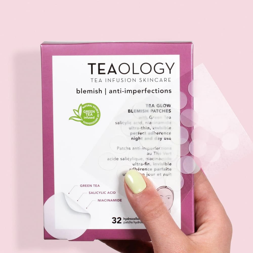 Дневные/ночные патчи локального применения для проблемной кожи лица Tea Glow Anti-Blemish Patch, 32 шт - фото 3
