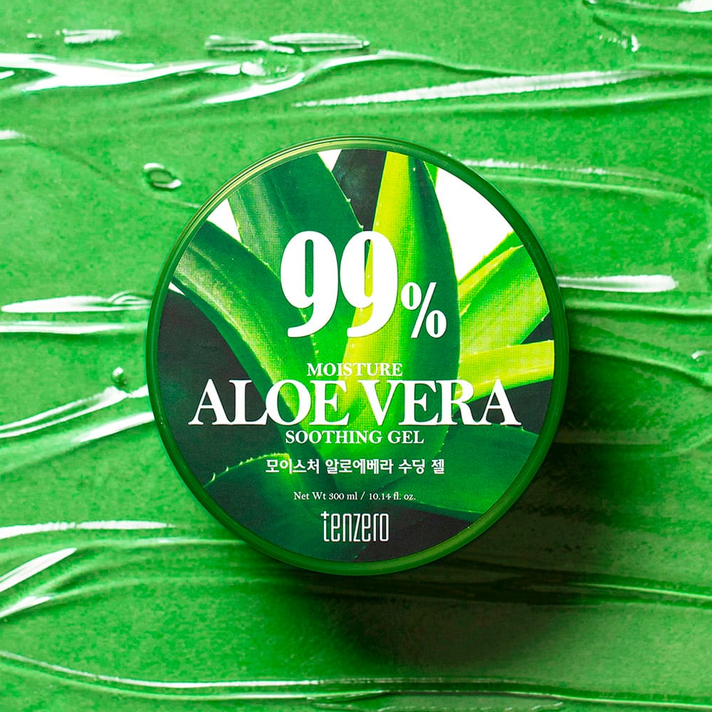Увлажняющий, успокаивающий гель для лица Tenzero Moisture Aloe Vera Soothing Gel, 300 мл - фото 2