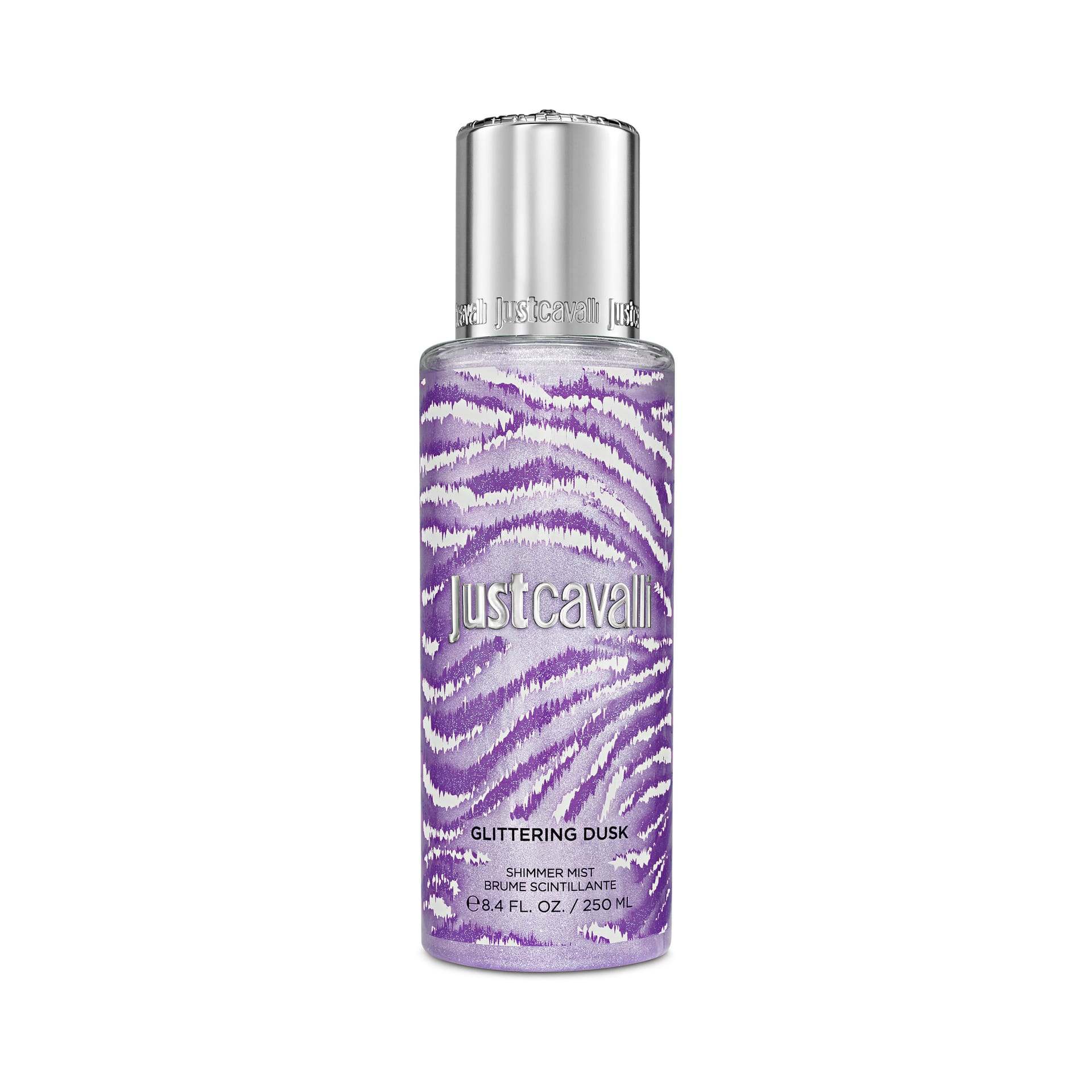 Парфюмированный мист для тела с эффектом мерцания Just Cavalli Glittering Dusk, 250 мл