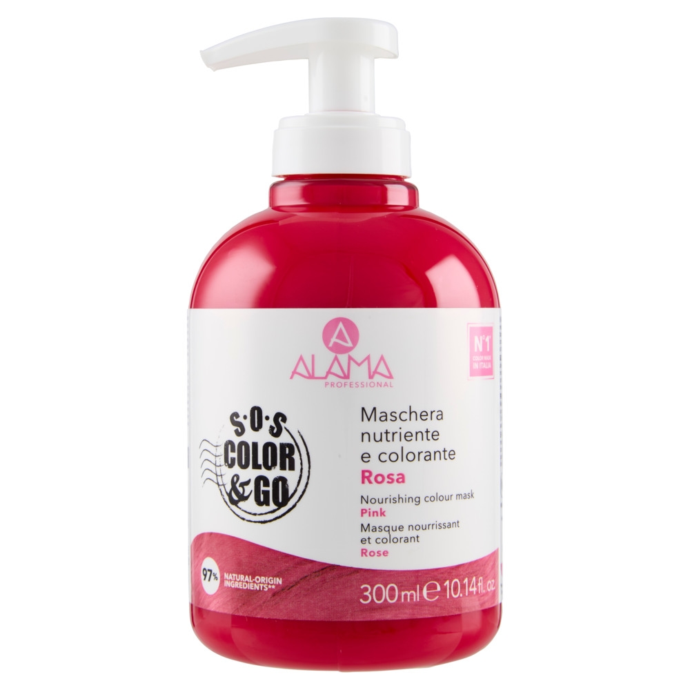 Питательная оттеночная маска для волос Nourishing Colour Mask, Тон Розовый (Pink), 300 мл