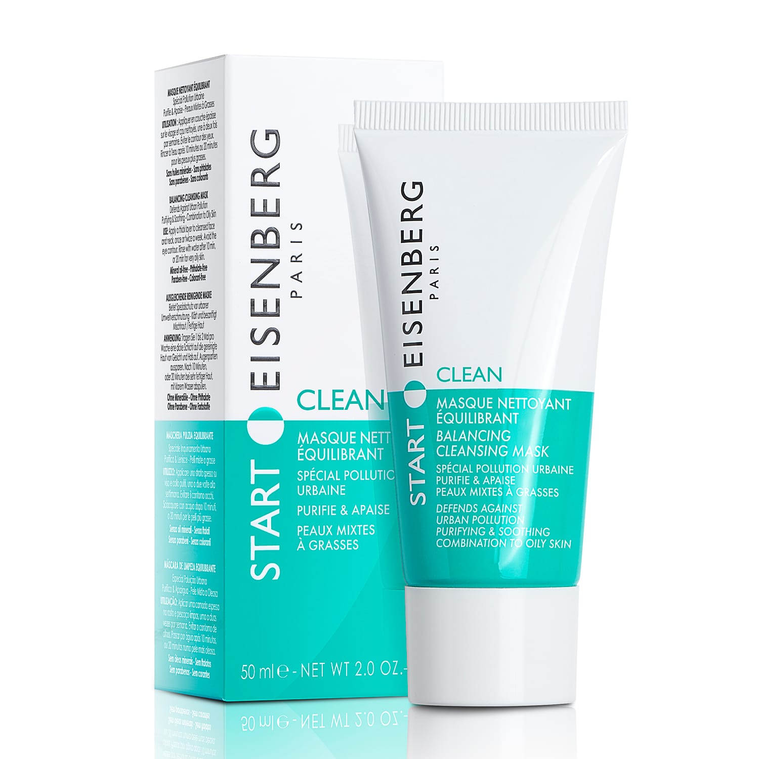 Маска очищающая нормализующая для лица и шеи START CLEAN MASQUE NETTOYANT EQUILIBRANT 50 мл - фото 2