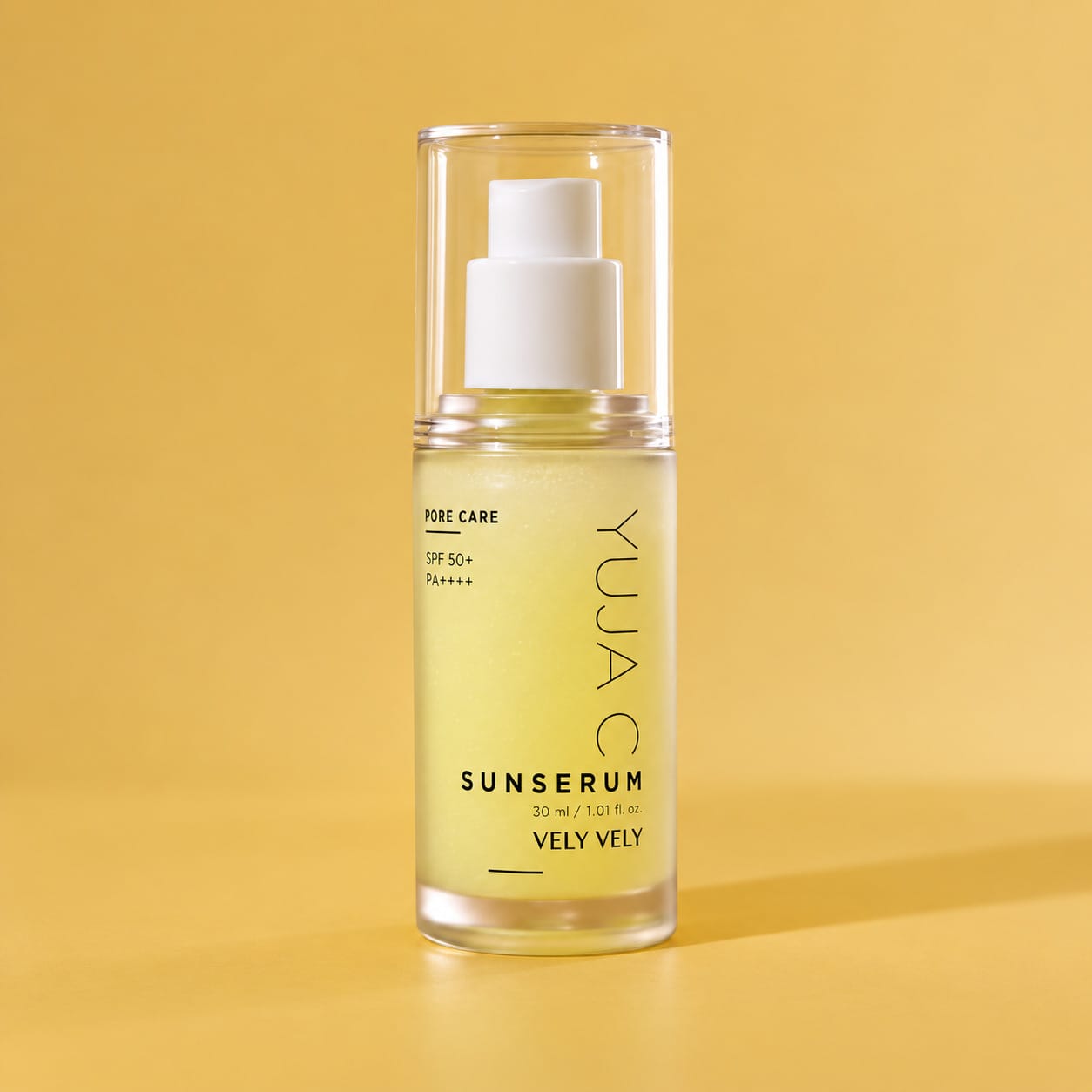 Придающая сияние солнцезащитная сыворотка для лица SPF50+ PA++++ Vely Vely Yuja C Sun Serum, 30 мл - фото 3