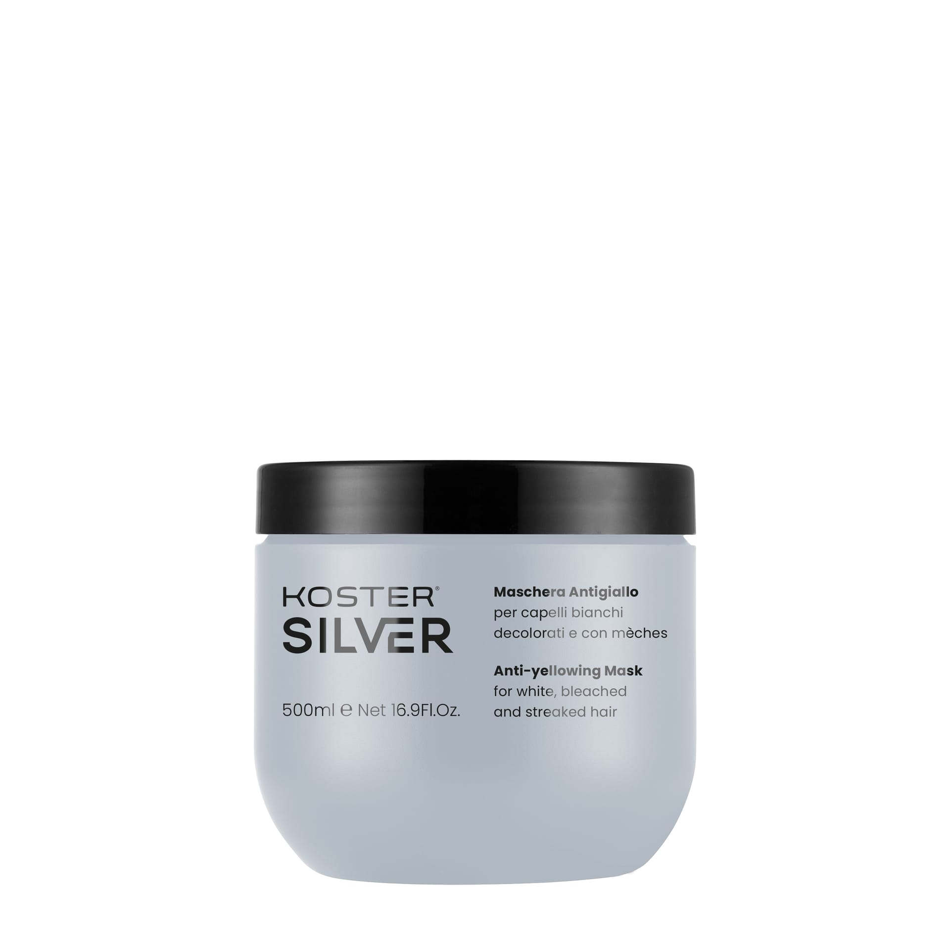 Маска против желтизны для седых, осветленных и мелированных волос Silver Anti-Yellowing Mask, 500 мл