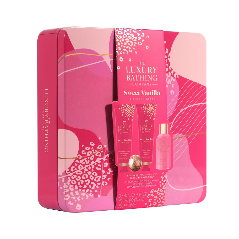 Набор Sweet Vanilla & Almond Glaze (Крем для рук и ногтей Hand & Nail Cream, 50 мл+Гель для душа Body Wash, 50 мл+Крем для тела Body Cream, 50 мл+Соль для ванны Bath Fizzer, 25 г) - фото 2