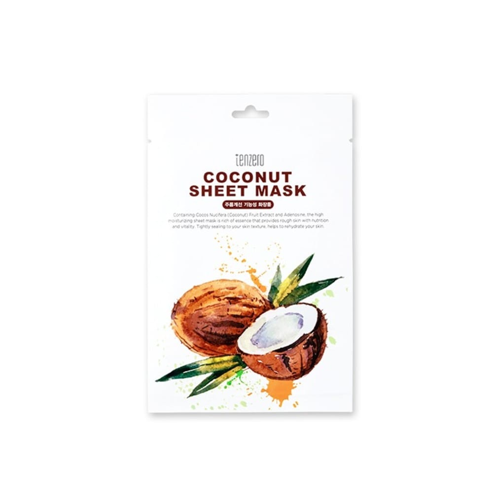 Увлажняющая, питательная тканевая маска для лица Tenzero Coconut Sheet Mask, 25 мл