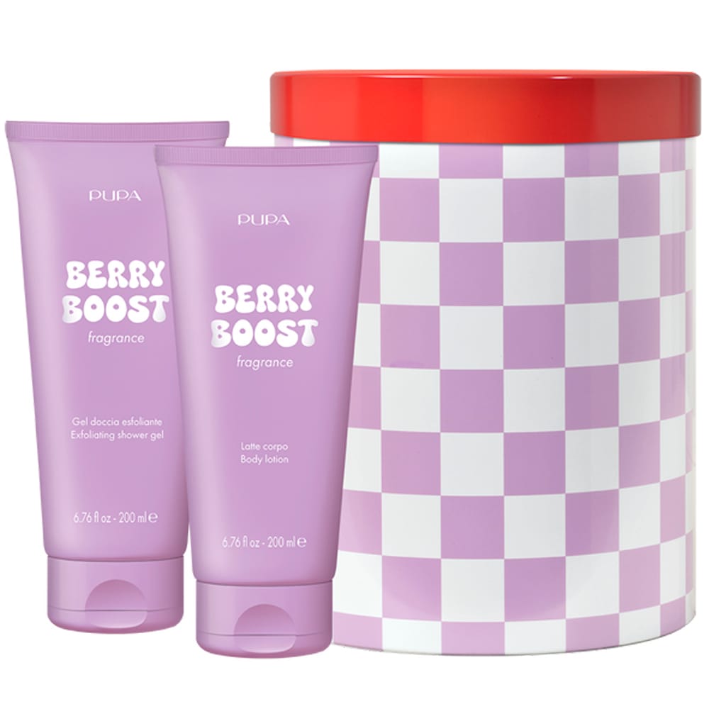 Набор Berry Boost Fragrance (Отшелушивающий гель для душа Berry Boost,200 мл+Лосьон для тела, 200 мл)