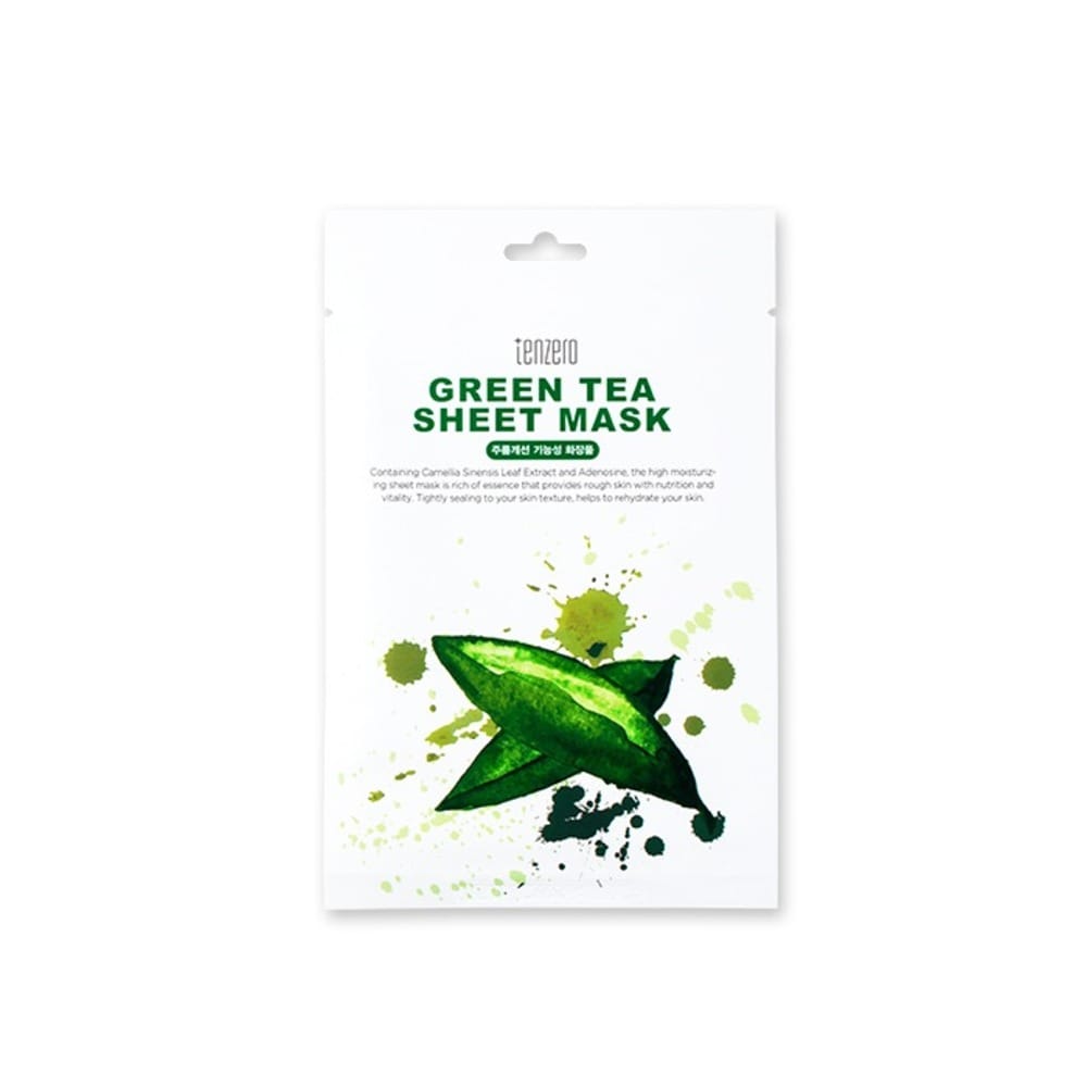 Увлажняющая, питательная тканевая маска для лица Tenzero Green Tea Sheet Mask, 25 мл