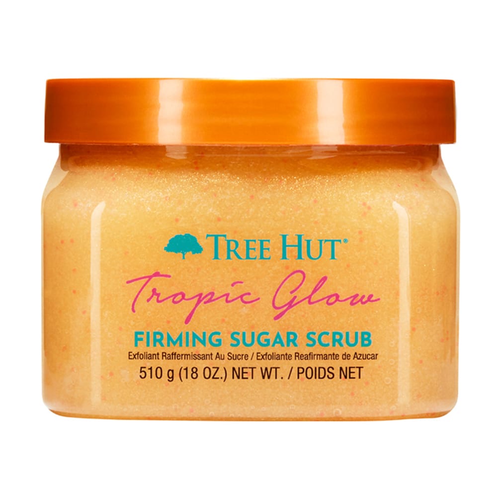 Сахарный скраб для тела с шиммером с ароматом миндаля и сандала Tropic Glow