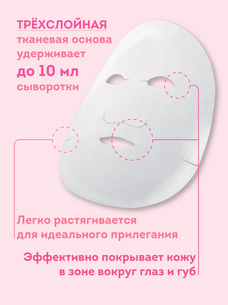 Маска для лица обновляющая и придающая сияние «Сочная вишня из Тохоку» Face Mask Cherry Tohoku, 7 шт, 125 гр - фото 4