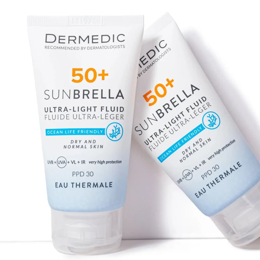 DERMEDIC SUNBRELLA Ультралегкий флюид SPF 50+ для сухой и нормальной кожи, 40 мл - фото 4