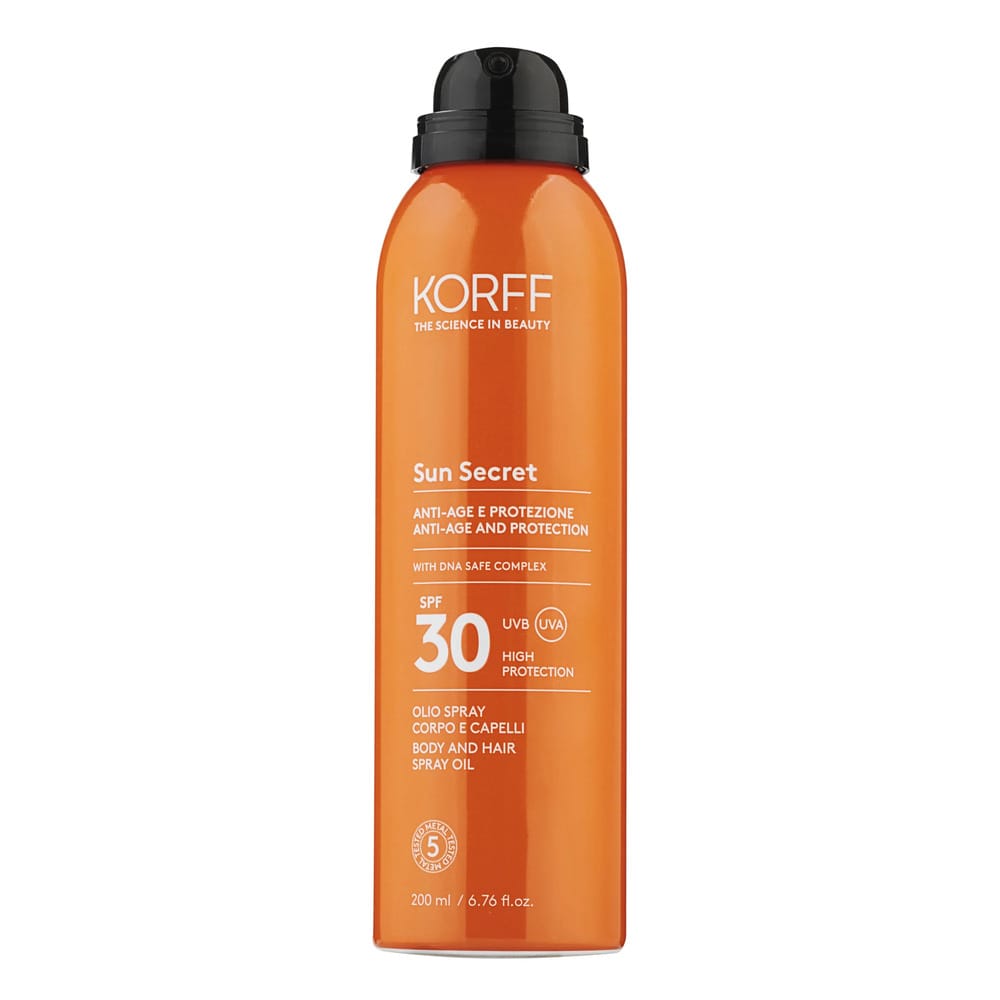 Антивозрастное и солнцезащитное сухое масло-спрей для тела и волос Sun Secret Body And Hair Spray Oil SPF 30, 200 мл - фото 2