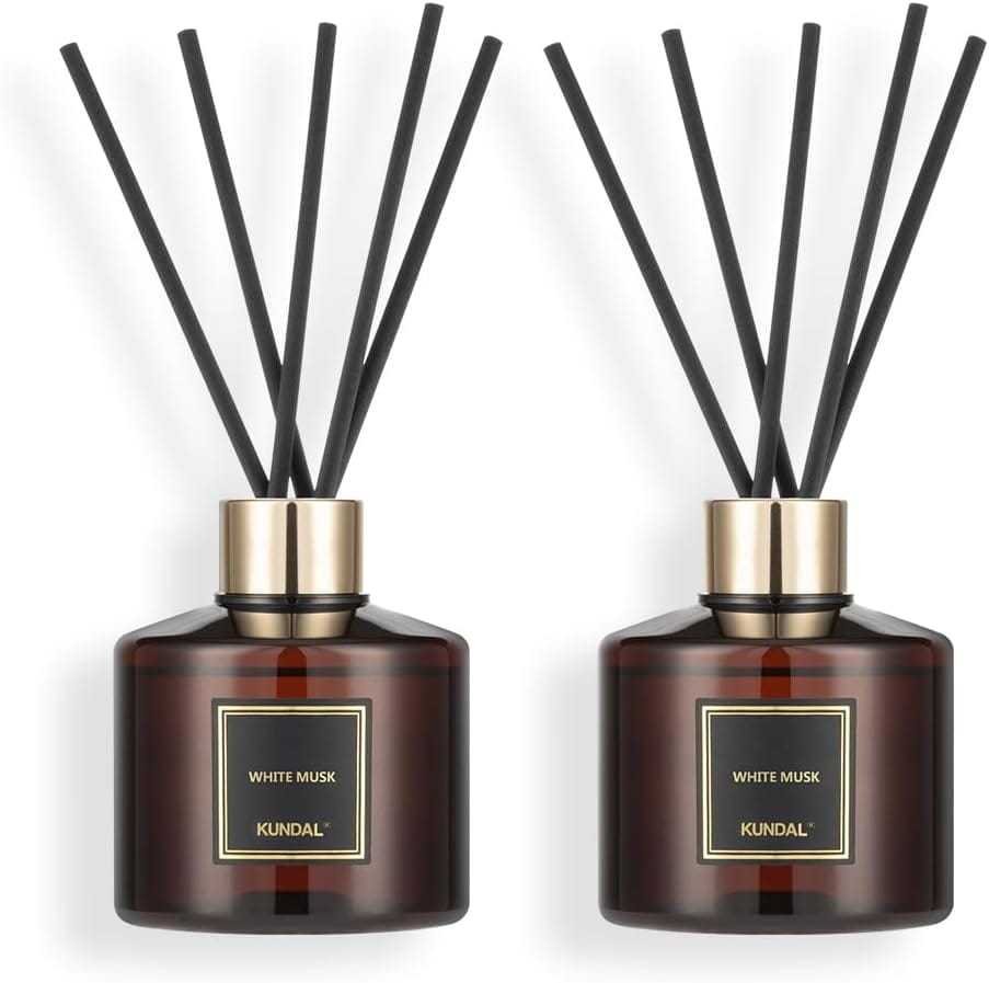 Парфюм Для Дома В Диффузоре Белый Мускус Kundal Perfume Diffuser White Musk, 2 Х 200 мл
