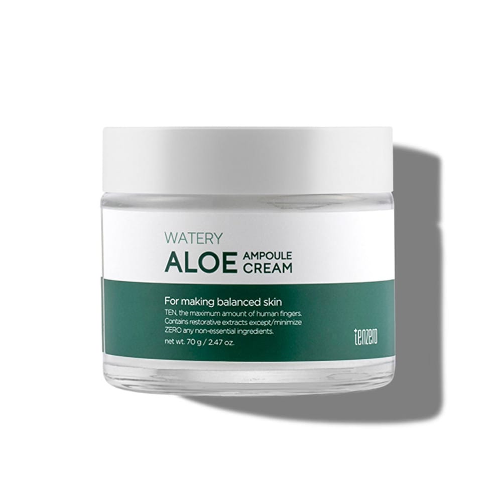 Успокаивающий, увлажняющий крем-концентрат для лица Tenzero Watery Aloe Ampoule Cream 2X, 70 г