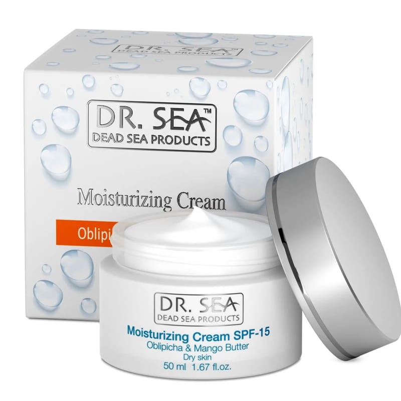 Увлажняющий крем для лица с маслом облепихи и экстрактом манго Moisturizing Face Cream - Oblipicha & Mango SPF 15, 50 мл