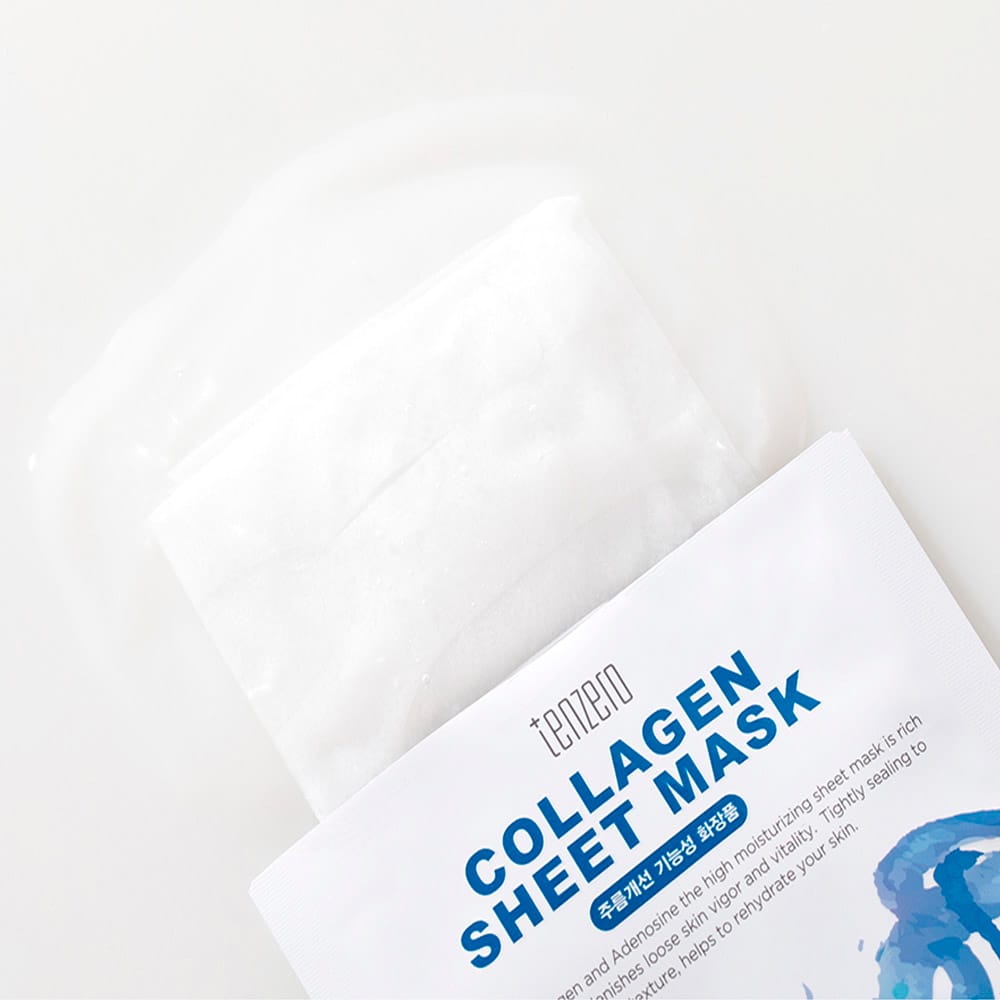 Увлажняющая тканевая маска для лица Tenzero Collagen Sheet Mask, 25 мл - фото 2