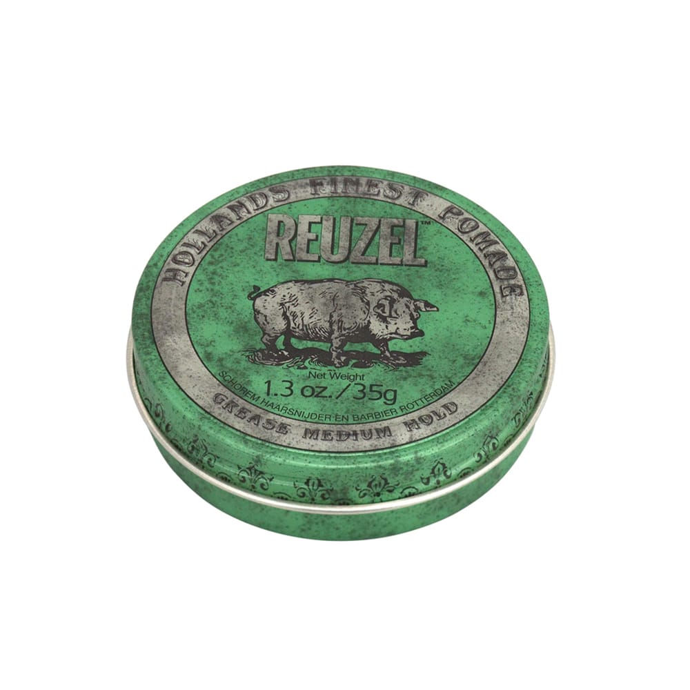 Зеленая помада Reuzel Grease Medium Hold